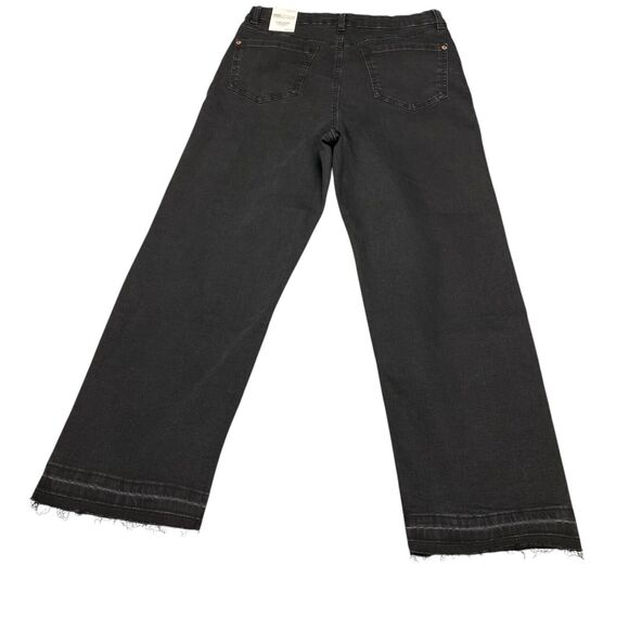 INC Core Denim Straight Women's High Rise Mom Jeans Black 12/31 MSRP: $69 - Picture 9 of 16